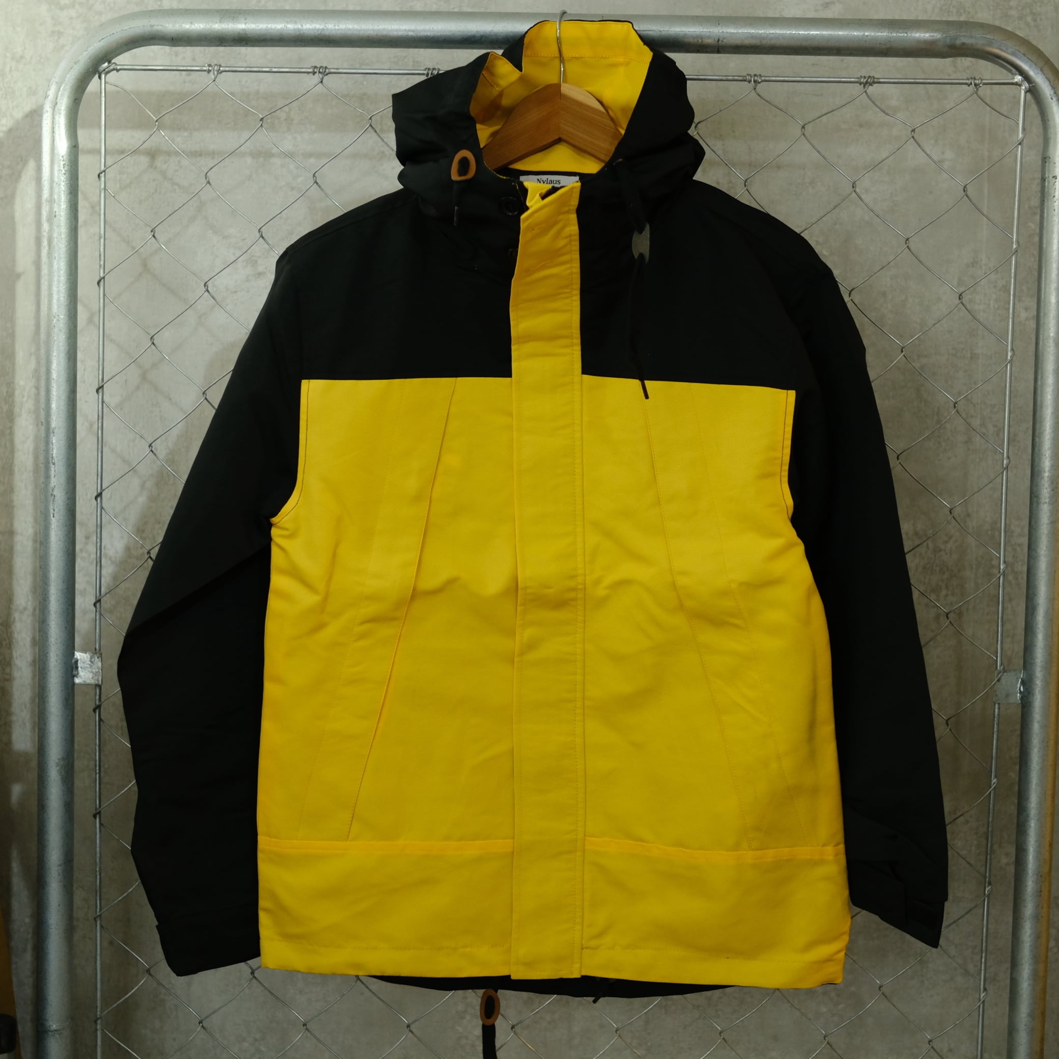 NYLAUS メンズ マウンテンパーカー イエロー 防風/UVカット ウインド