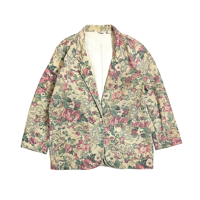 GOTCHA COVERED / Cotton Twill Floral Taipered Jacket Made in USA
