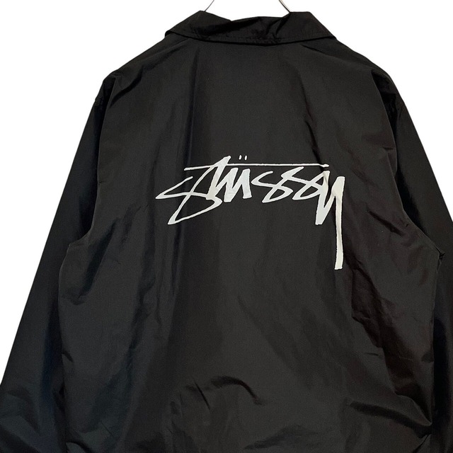 stussy ステューシー コーチジャケット バックロゴ プリントロゴ 刺繍 