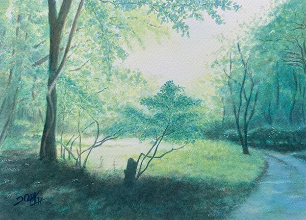 堀尾貞治作品　水彩画 花瓶の花 堀尾貞治作品 水彩画 花瓶の花 堀尾貞治作品 水彩画 花瓶の花