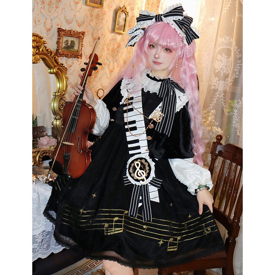 王子系 コスチューム ピアノソナタ 夜奏曲 カチューシャ コンカフェ