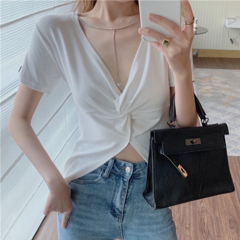 サマースタイルショートTシャツ トップス レディース 夏物 ハンチェンe46520512457