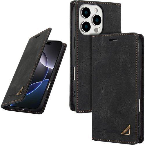 UnivoColors iPhone 11 Pro 手帳型ケース 高級合皮 スタンド機能 カード収納 マグネット式 TPUソフトカバー RFIDブロッキング 保護 衝撃吸収 全面保護 衝撃吸収 おしゃれ カバー ブラック 2854