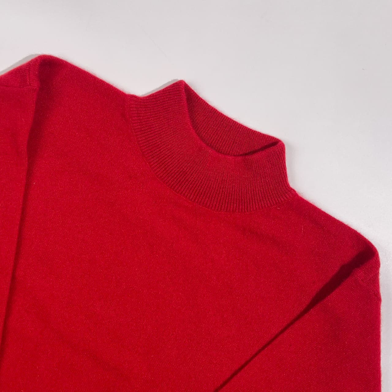 カシミヤ100% Exhibition エキシビション ニット セーター M/レッド系 メンズ