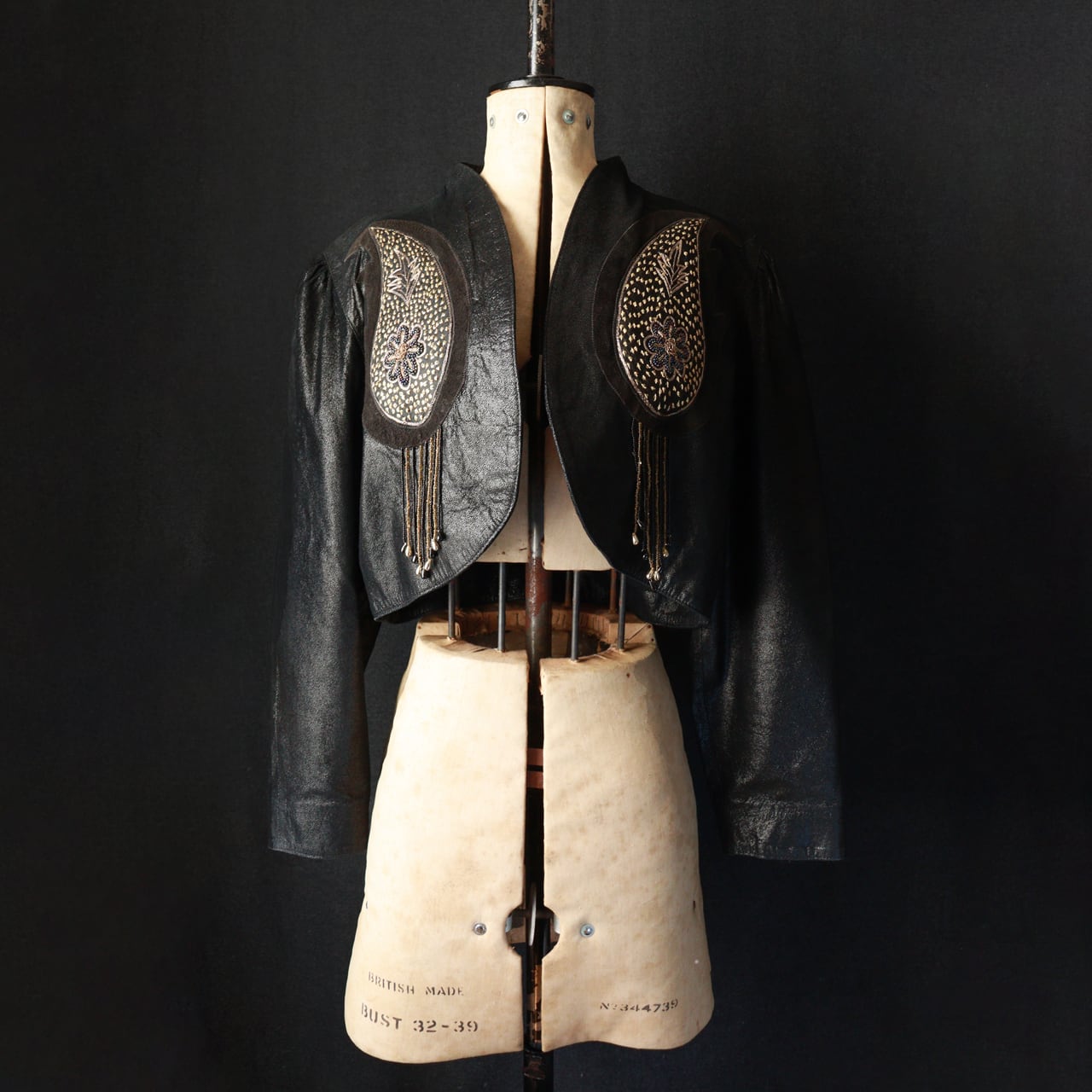 vintage black leather jacket / ブラックレザージャケット