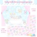ラッピングペーパー215.baby bath time