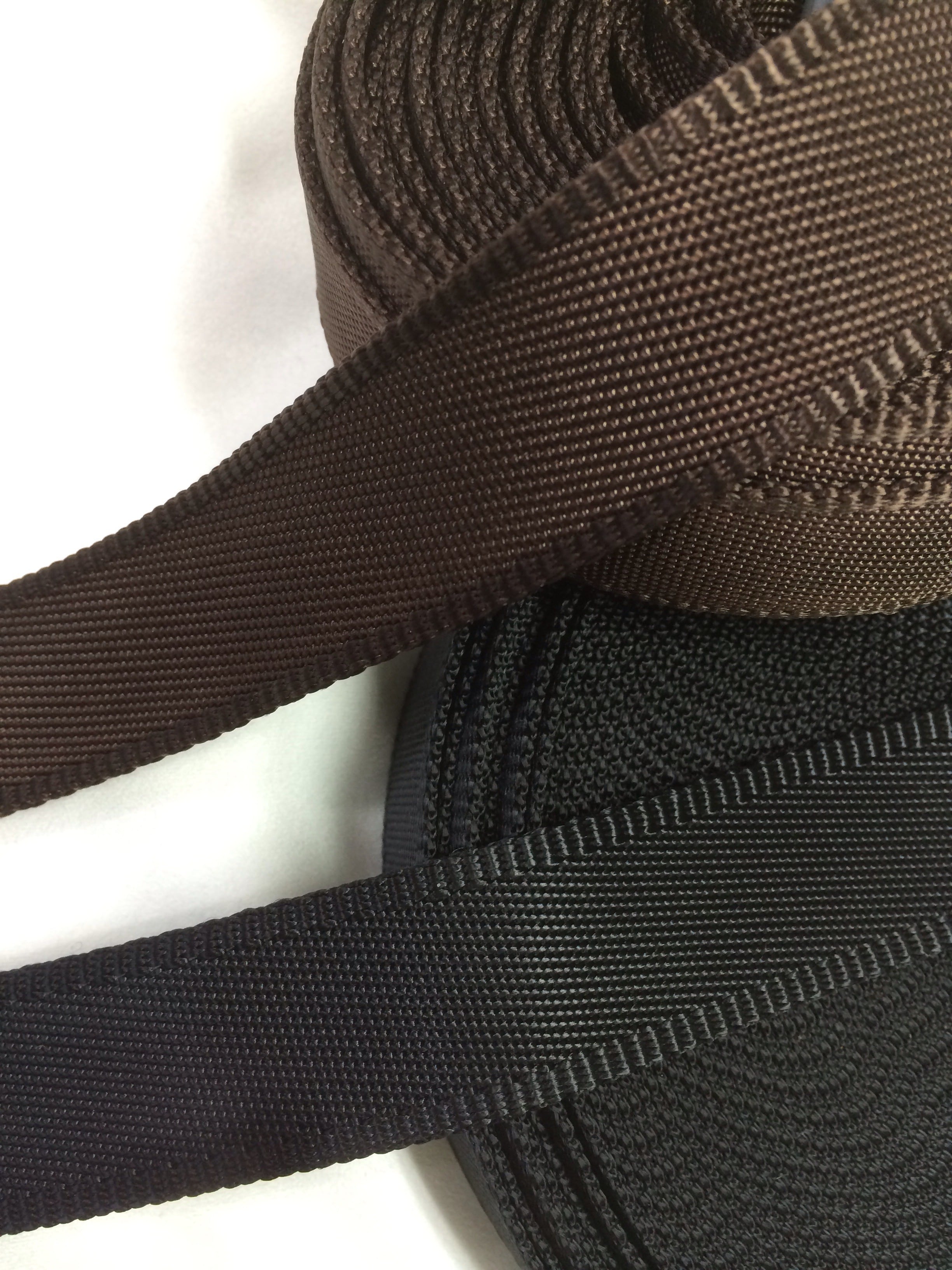 ナイロンテープ 耳付流綾織 30mm幅 黒 5m単位