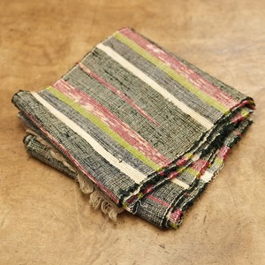 4500 裂織 帯 古布 リメイク素材 ランチョンマット 敷物 インテリア アンティーク ヴィンテージ さっくり さっこり SAKIORI