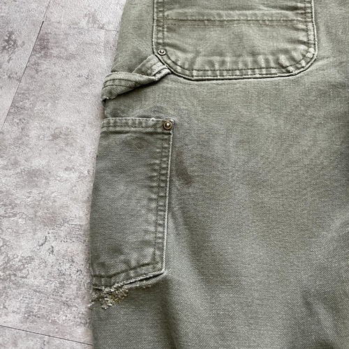 モスグリーン ダブルニー Carhartt B136 MOS 33×32 詳細写真19