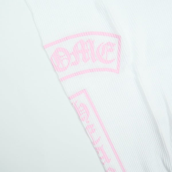 Size【XL】 CHROME HEARTS クロム・ハーツ T BAR RIB TANK WHITE/PINK