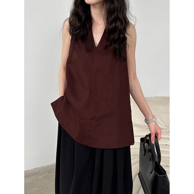 v-neck halter neck shirt 10944