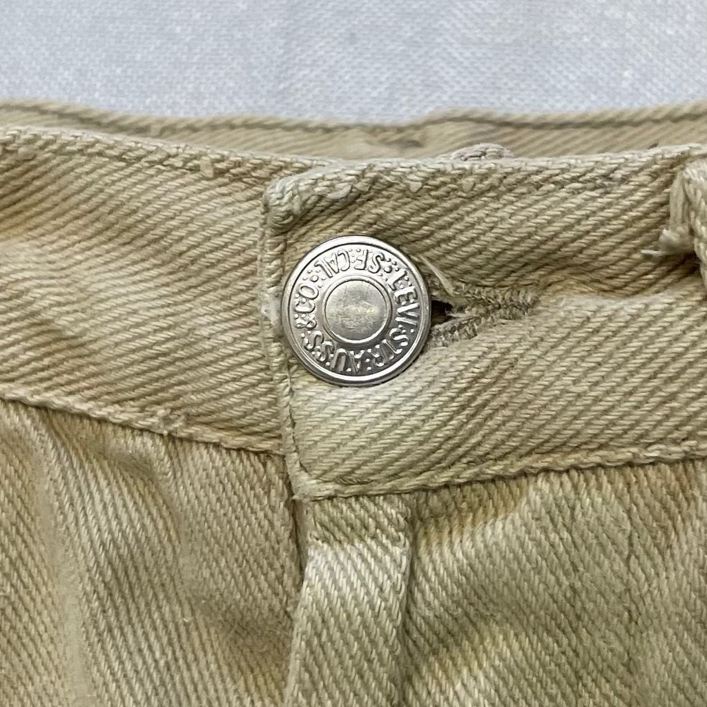 USA製 LEVI'S リーバイス 501 ボタンフライ コットンパンツ ベージュ