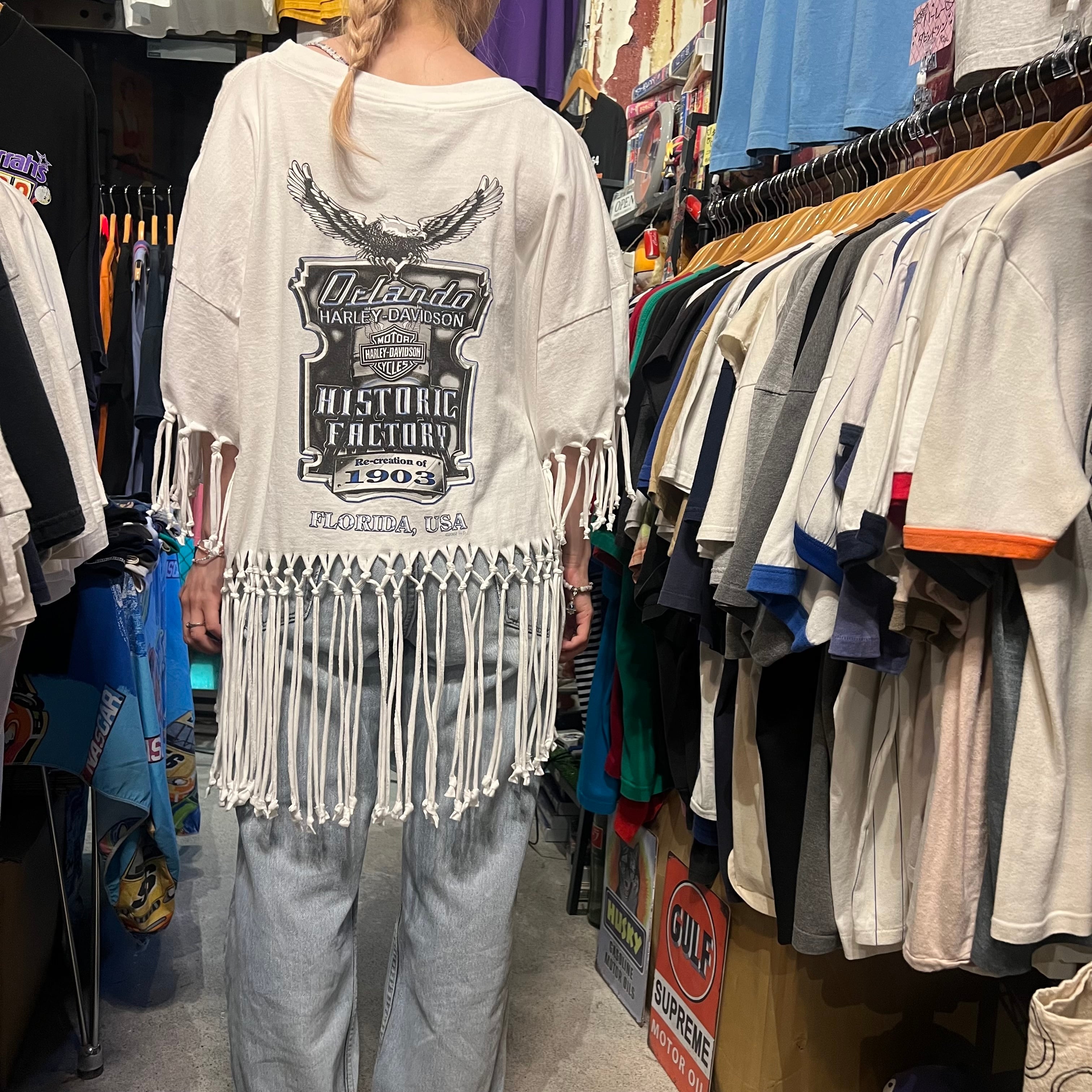 リメイク / Harley-Davidson / 00s / フリンジリメイクTシャツ | 古着