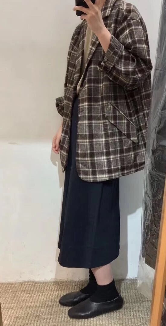 チェック　テーラードジャケット　AJ33167-3175