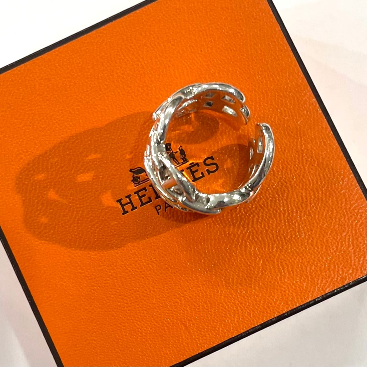 希少サイズ【HERMES】【14.5号54】2622 シェーヌダンクル アンシェネ