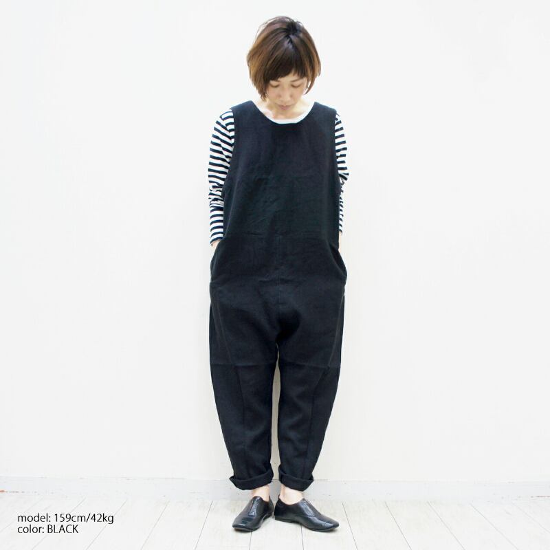 si-si-si comfort * ソフトリネンコットン キャンバス カバーオール 