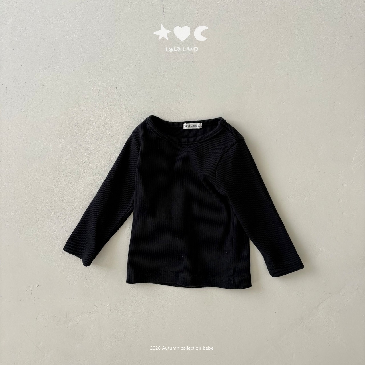 韓国子供服 / LALALAND / 26Autumn / ベベマカロン リブTシャツ / 秋服 / ベビー *6M~18M*