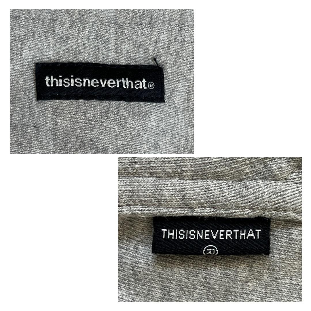 ディスイズネバーザット ネバザ パーカー 古着 ロゴ L グレー 19245 thisisneverthat（ディスイズネバーザット） パーカー T-Logo Hoodie