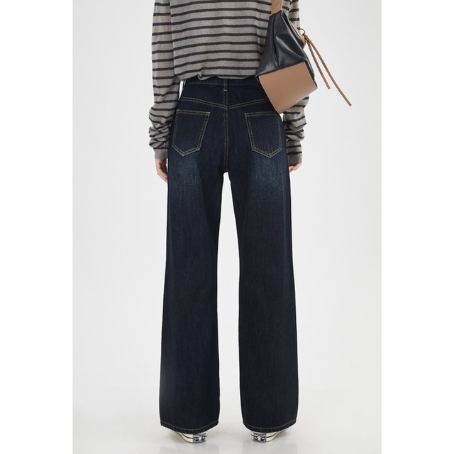 ストレートデニムパンツ　2color　10975