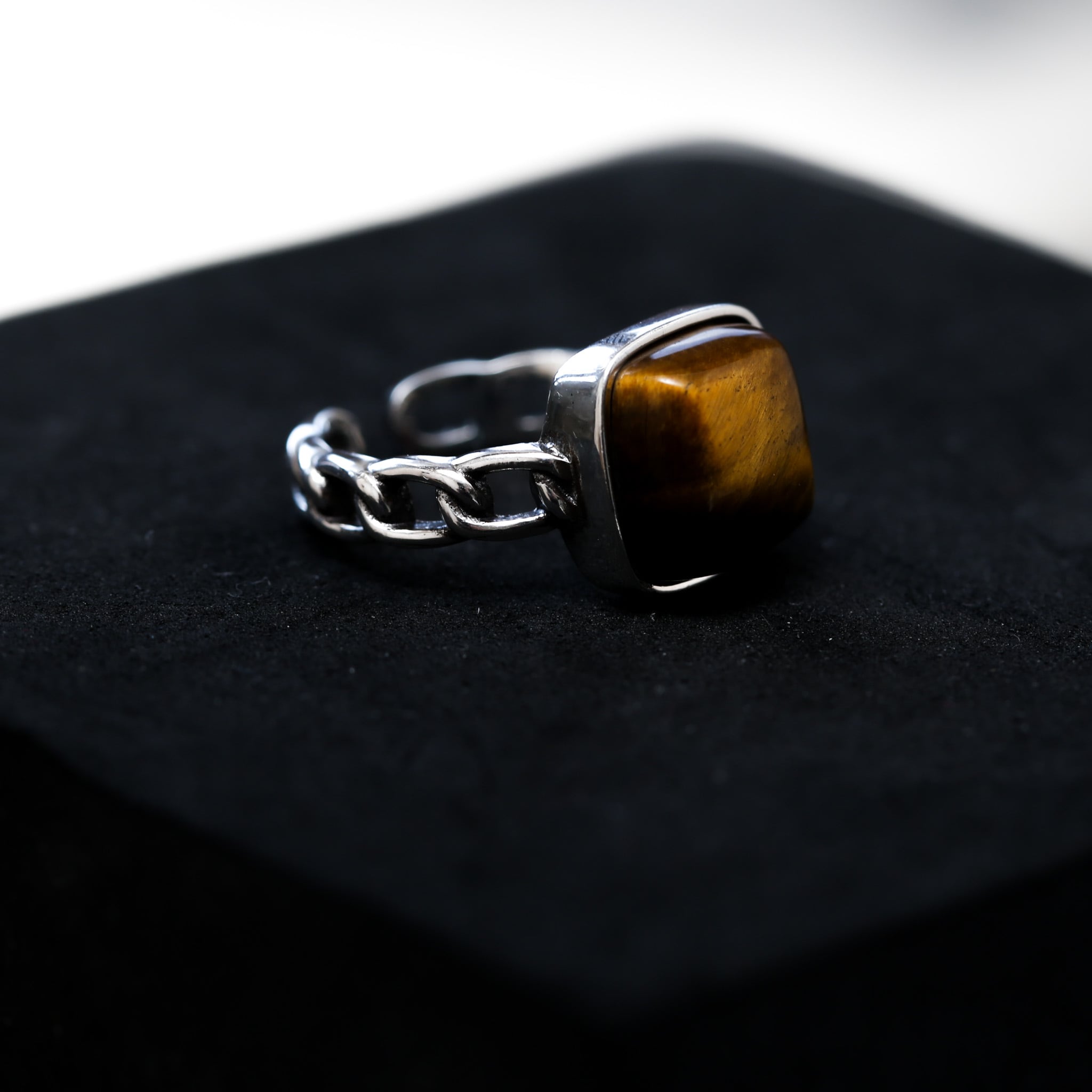 s925 Tyger Eye Ring | Lncs