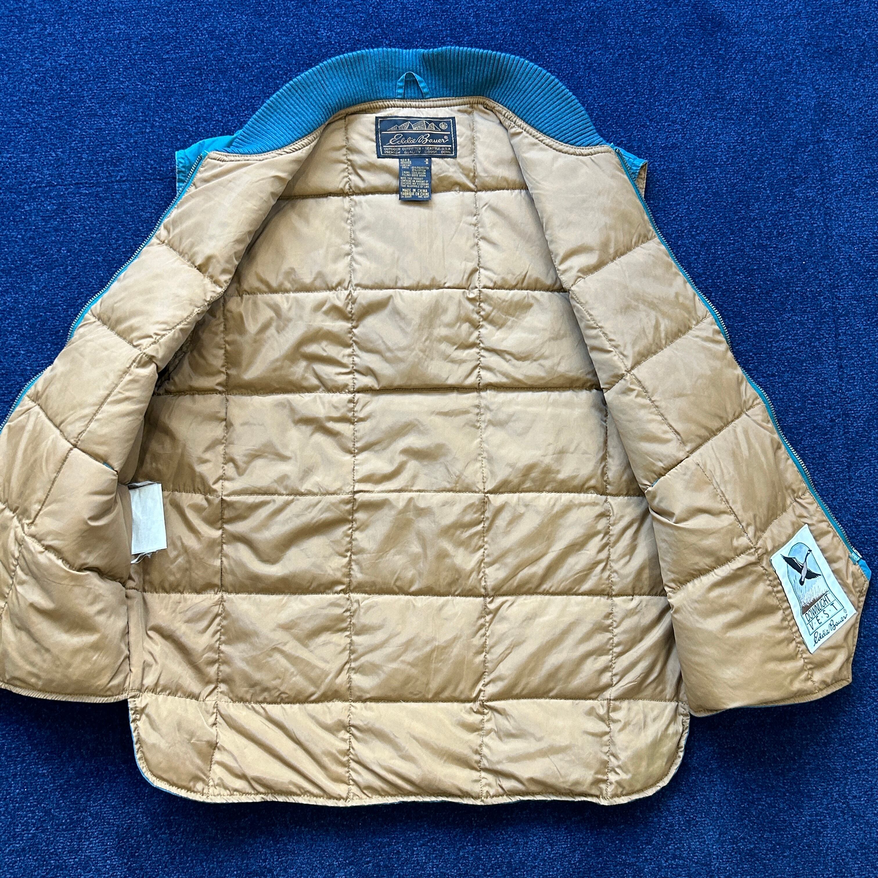 美品 M Eddie Bauer Downlight Canadian Vest グースダウンベスト 