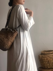 A HOPE HEMP | 単糸天竺《ヘンプ × コットン》 DROP SHOLDER LOOSE OPドロップショルダー ルーズ ワンピース