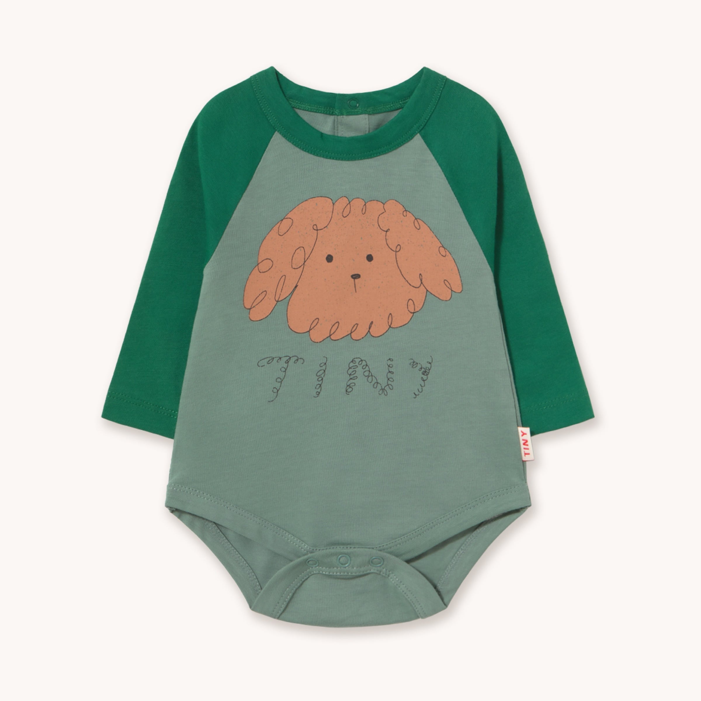 【DROP2】TINYCOTTONS / CURLY DOG GRAPHIC BODY - teal