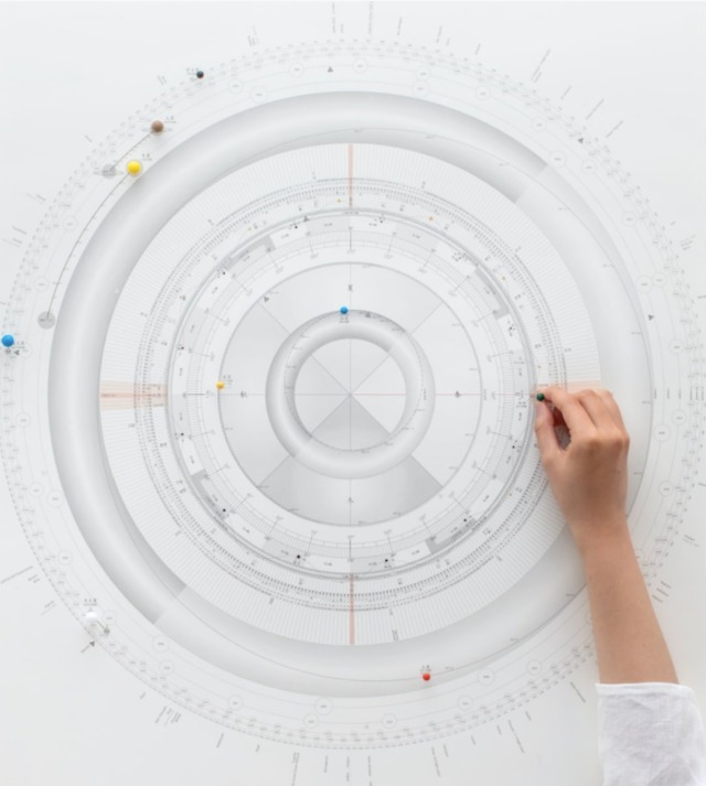 地球暦 2023｜太陽系時空間地図｜ A1（四折りファイルケース）惑星ピンあり(※ご希望の方は2022年版をプレゼント！在庫無くなり次第終了)