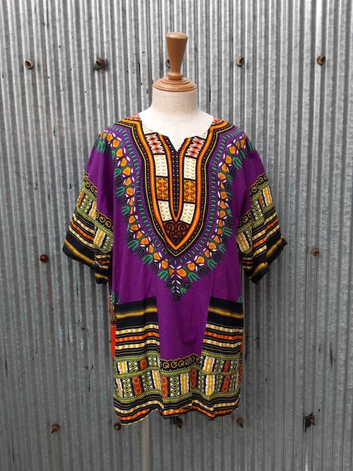 "PATTRA" African batik tops dashiki / "パトラ" アフリカンバティック トップス ダシキ