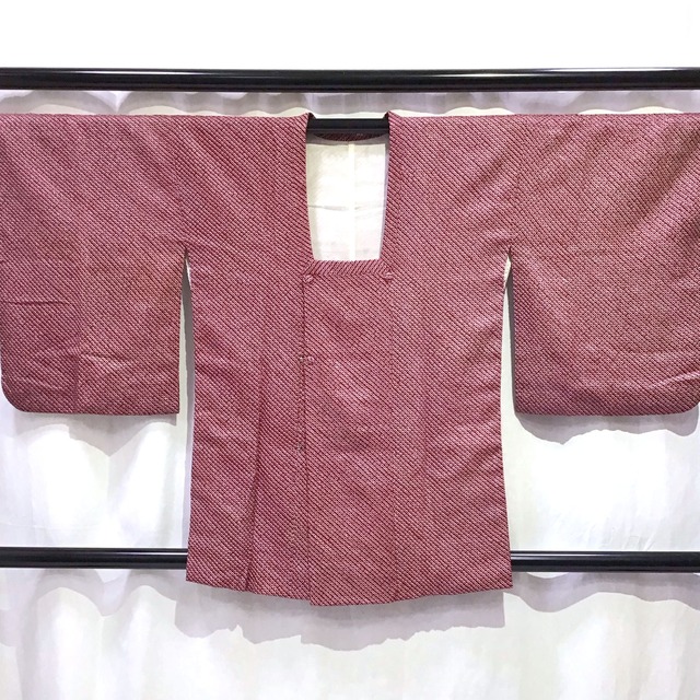着物・道行コート・絞り・赤系地・No.200701-1740・梱包サイズ60