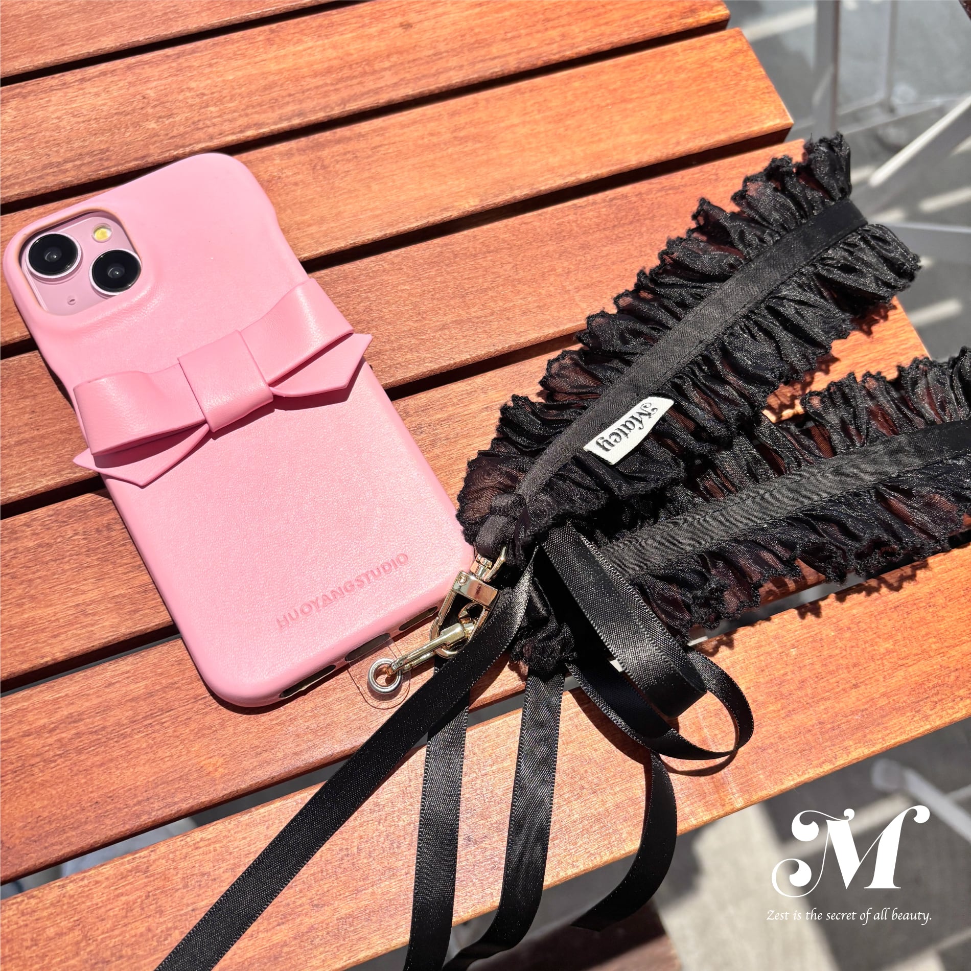 スウィートリボンiPhoneケース-pink- | Matey