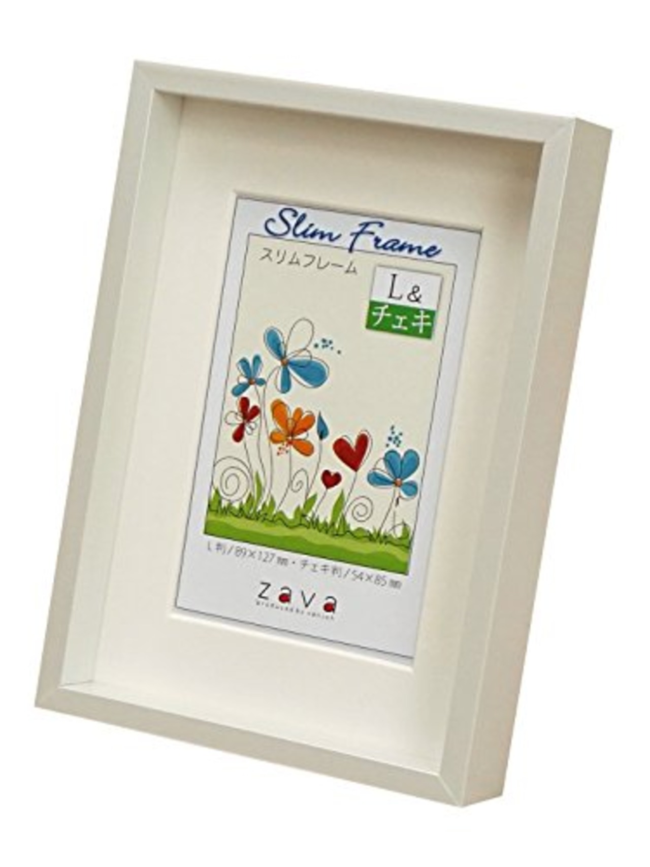 万丈 VANJOH スリムフレーム L・チェキ ホワイト