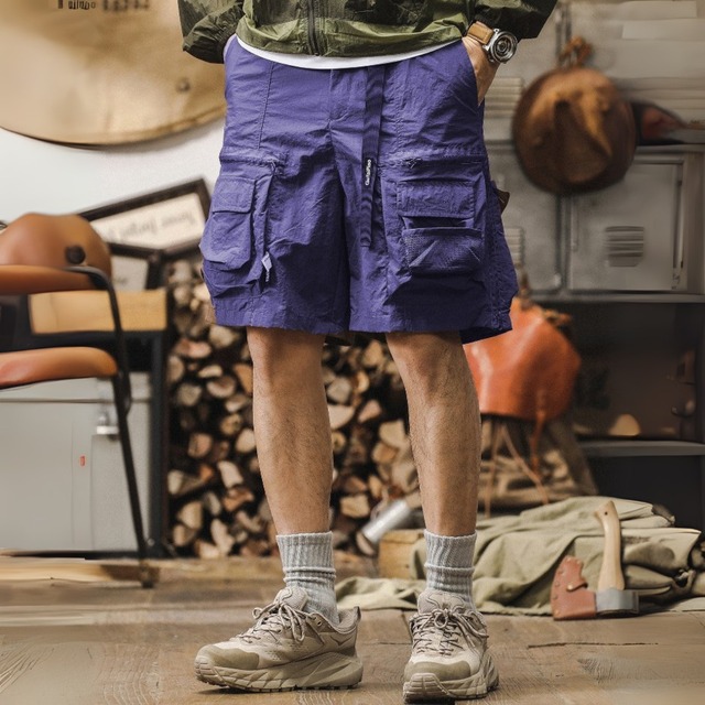 Multi pocket cargo short pants ( 4color )