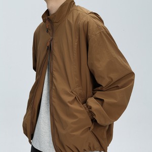 シンプル速乾ダブルジップブルゾン　0821