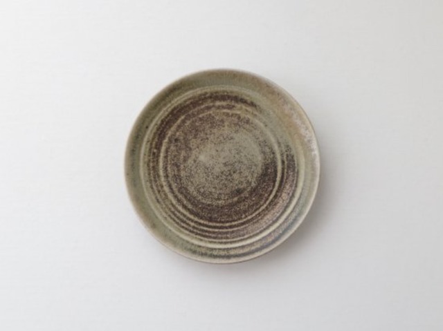 八塊柴窯工房　白陶盤（迷你） ６