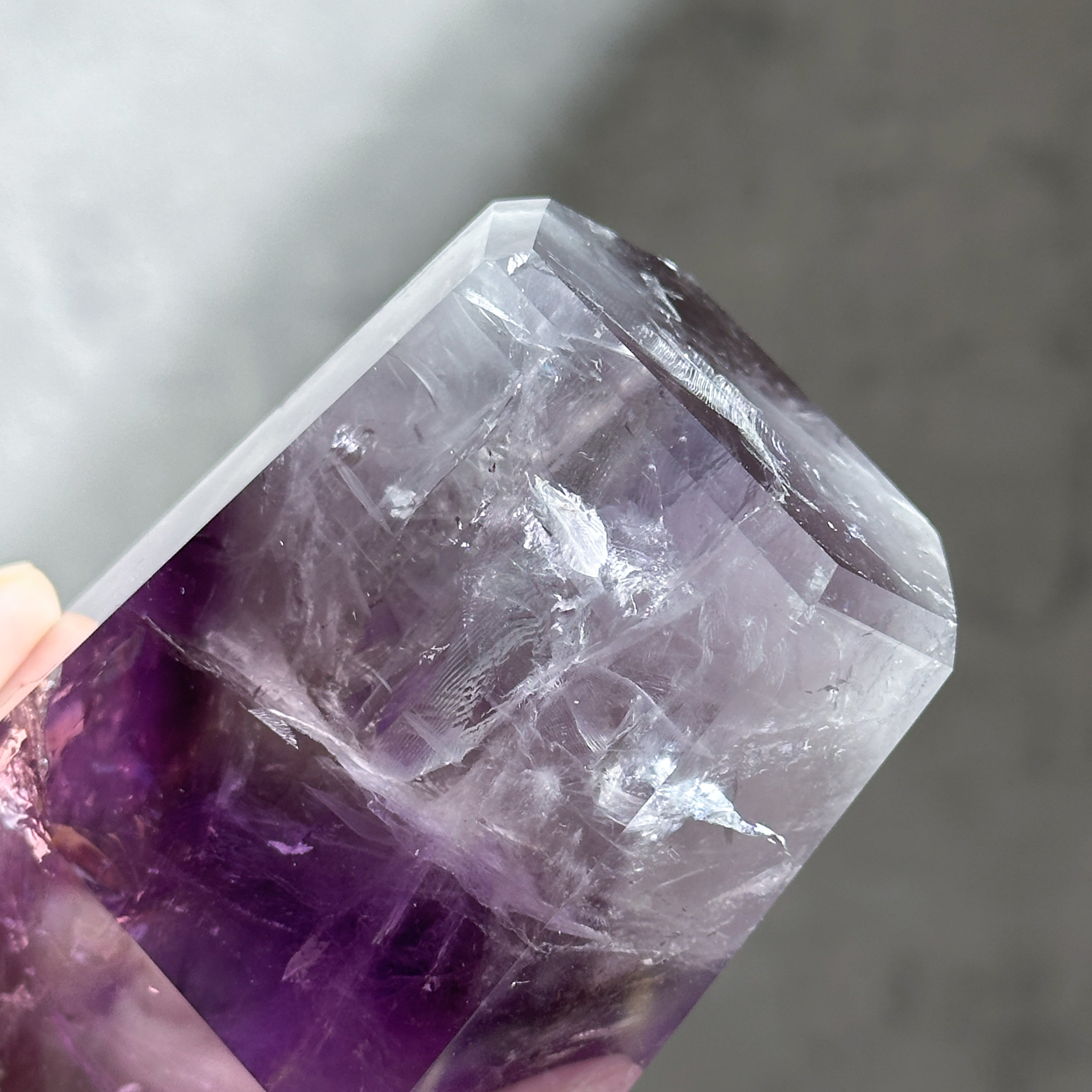 【専用】 唯一無二♡ 大きなお花 カコクセナイト ファントム アメジスト ドーム ハイクオリティ】バイーア産ファントムアメジスト タワー02 ◇ Phantom