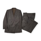 90s ビンテージ GRES POUR HOMME グレ プール オム ストライプ ダブル スーツ A-5/79/オンワード/上下セット/メンズ
