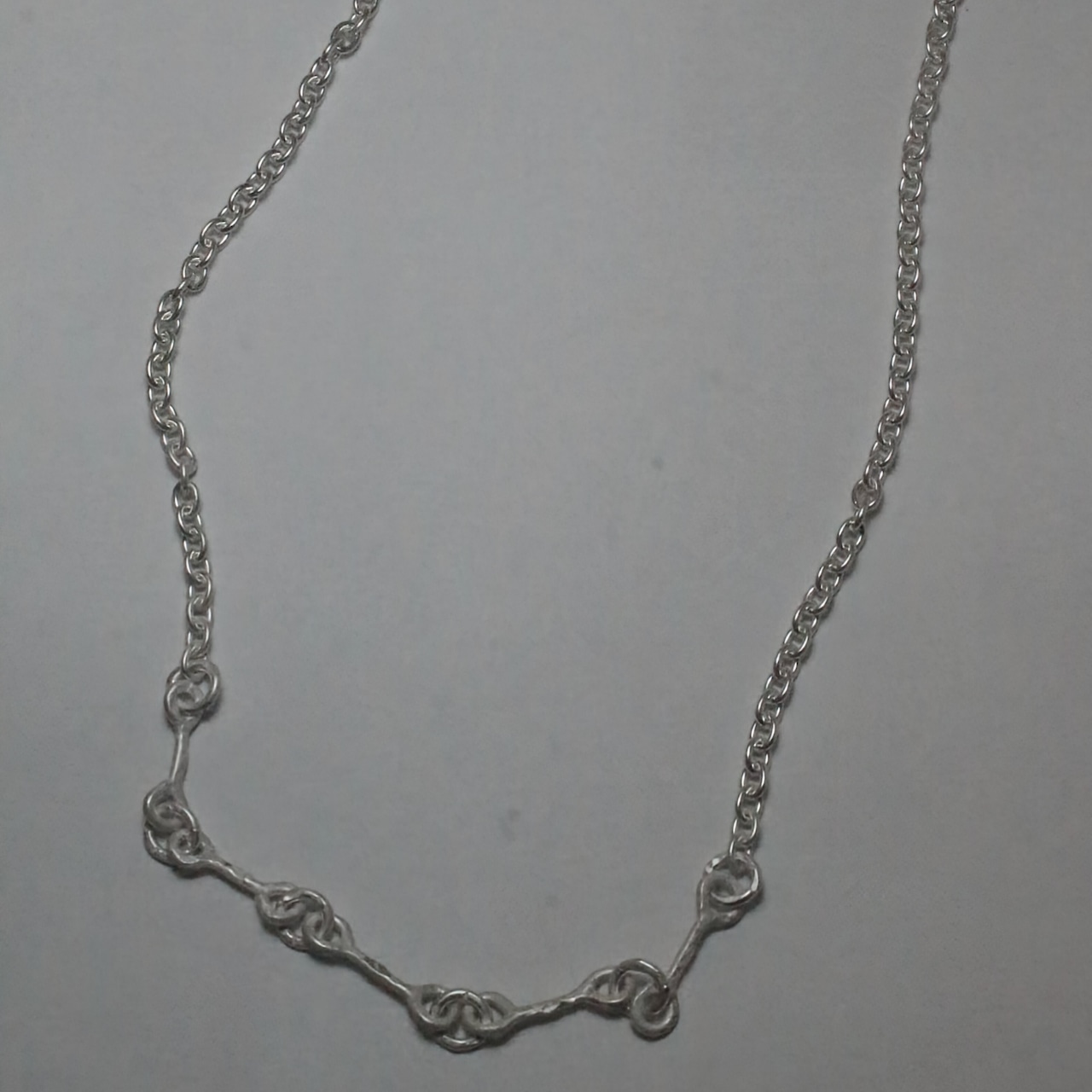 5bone necklace (silver925)