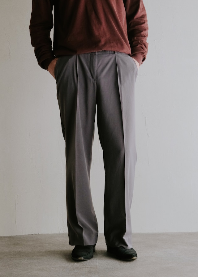 wide straight center crease slacks