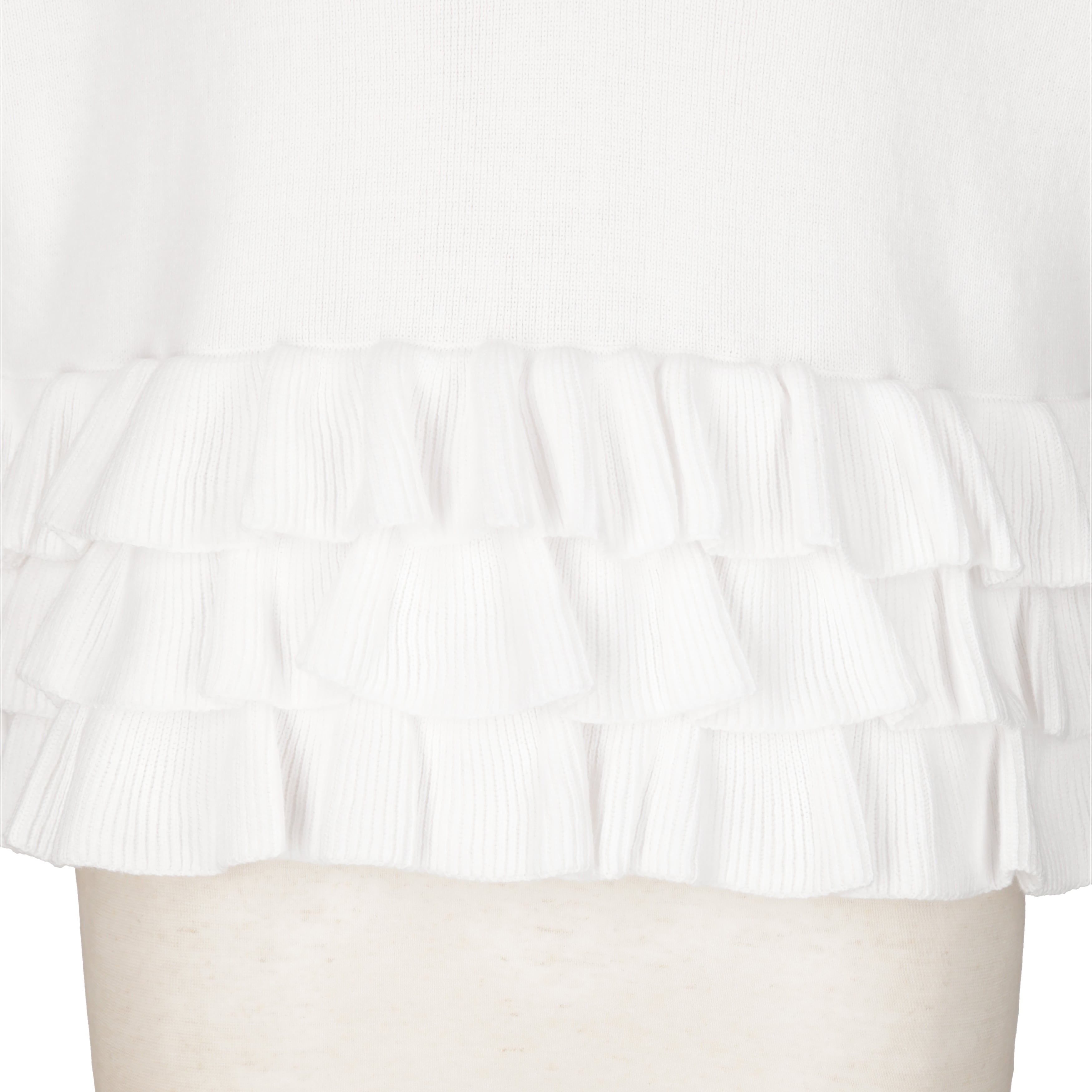フリルプルオーバーニット WHITE