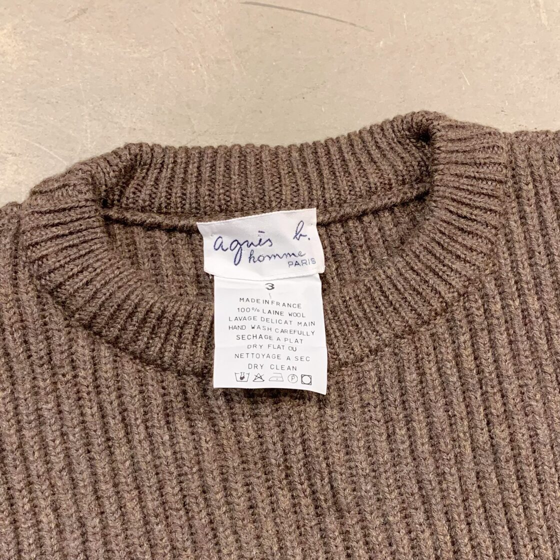 フランス製 agnes b. homme Wool Sweater / アニエスベー セーター 