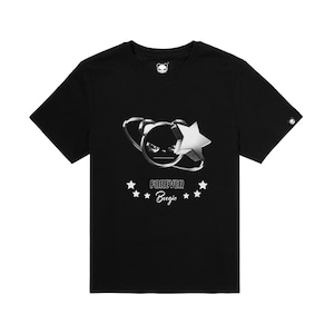 SALE 【HIPANDA ハイパンダ】メンズ スター プリント Tシャツ MEN'S  STAR PRINT SHORT SLEEVED T-SHIRT / WHITE・BLACK