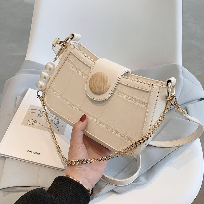 サマーレッドチェーン 夏物 スクウェア ハンドバッグ メッセンジャーバッグ 手作りハンドバック46924426736