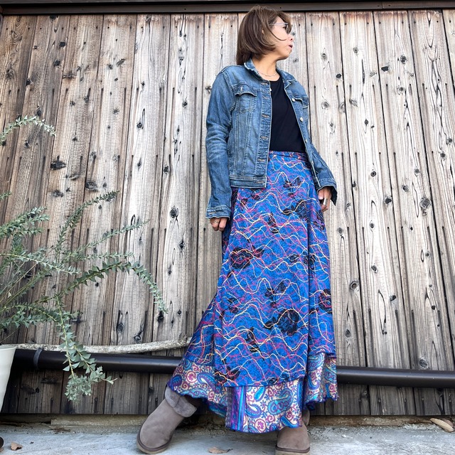 シルク巻きスカート6212