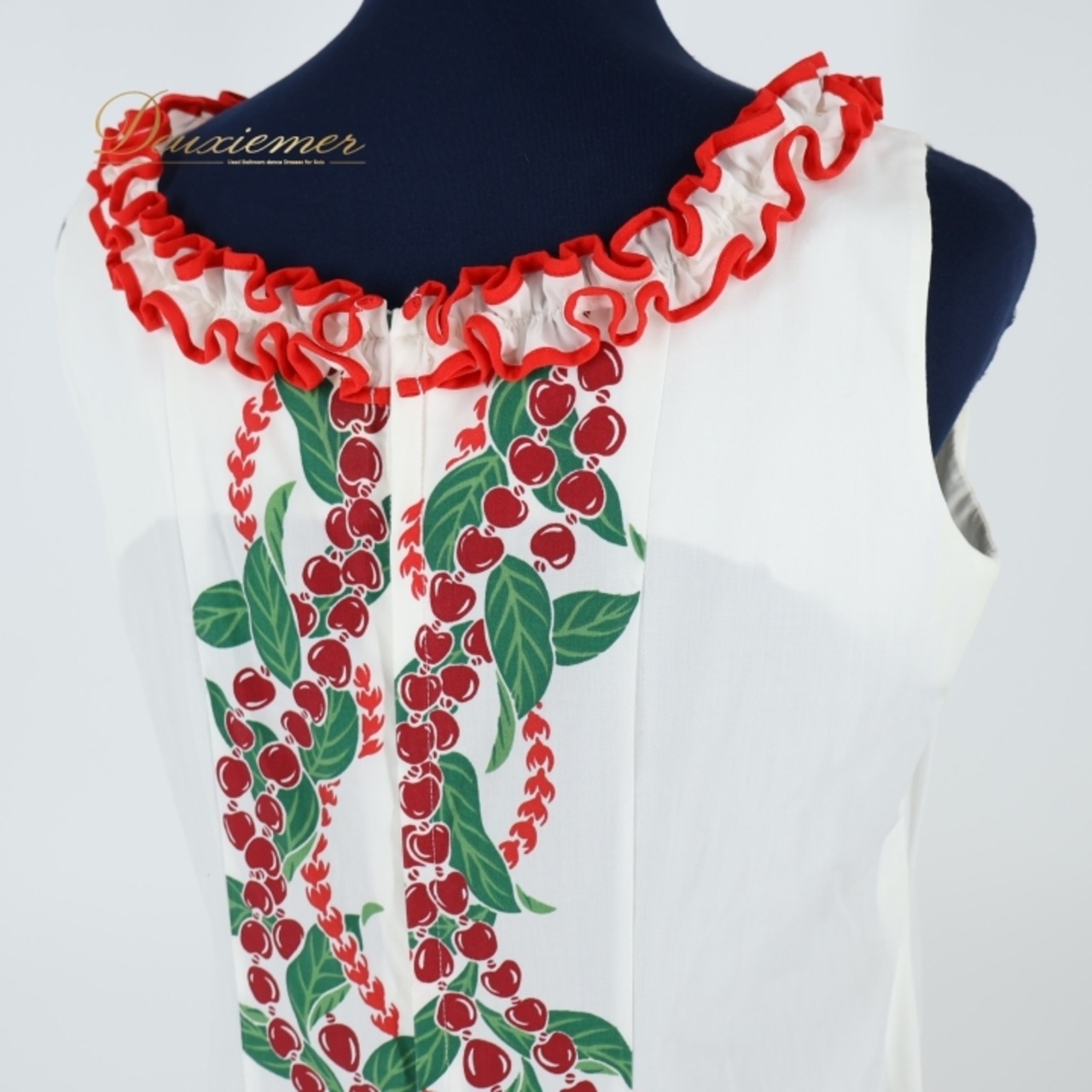 フラダンス 衣装 ワンピース ドレス ホワイト系 フラ ダンス ハイビスカス柄 花柄 白 赤 緑 フリル ハワイアン かわいい 爽やか 華やか ノースリーブ 袖なし アロハ ハワイアンプリント レッド系 グリーン系