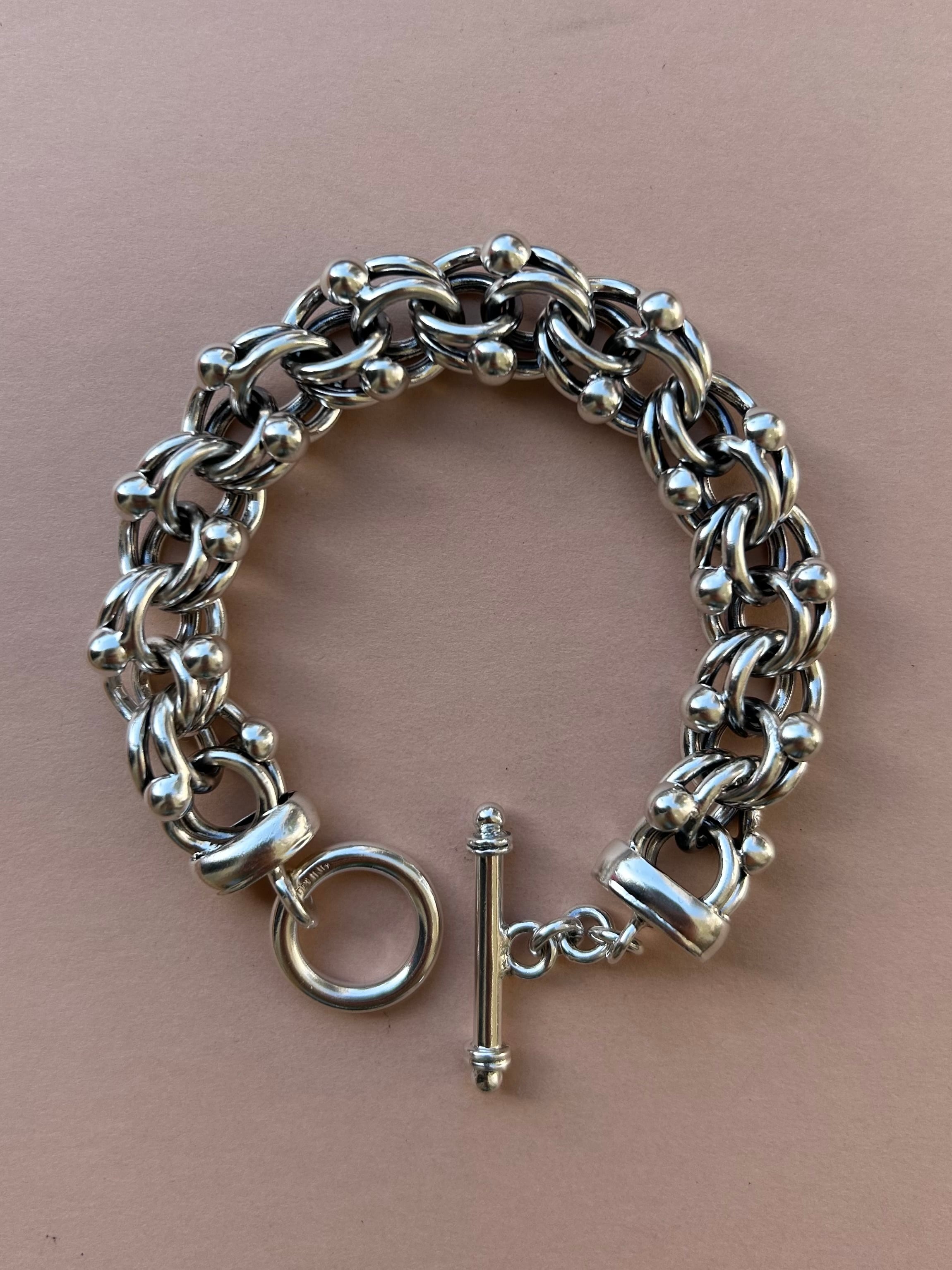 Italian Vintage Twisted Rope Chain Bracelet | POED VINTAGE ACCESSORIES