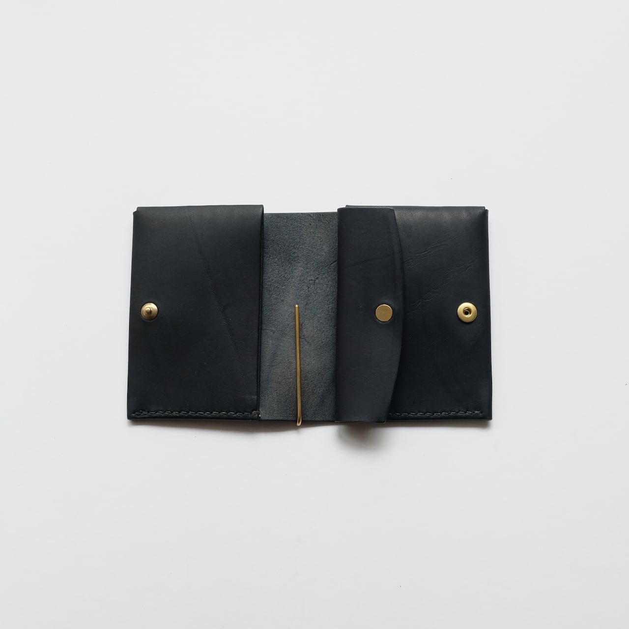 bi-fold wallet - bk - GUIDI | chamoto