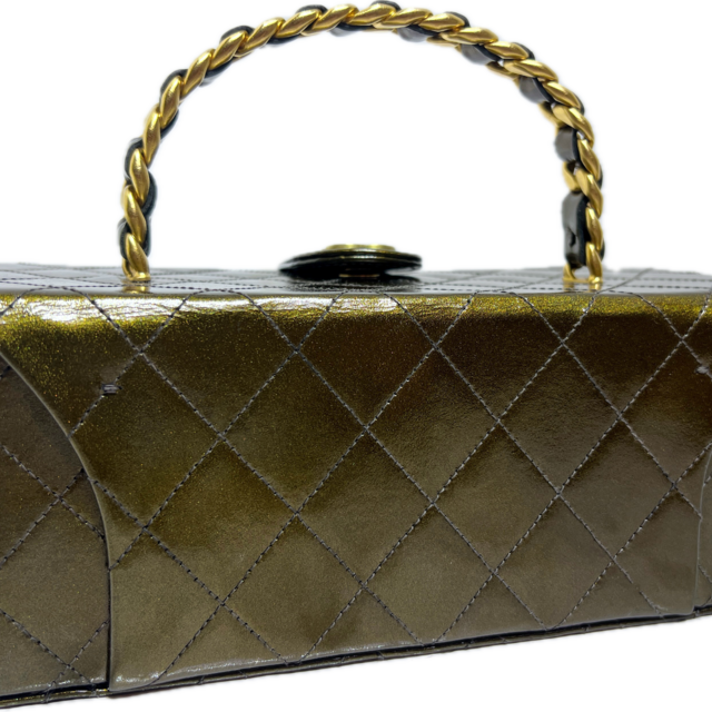 ヴィンテージ シャネル ミラー付 エナメル バニティケース 化粧ケース ヴィンテージ シャネル ミラー付 エナメル バニティケース 化粧ケース