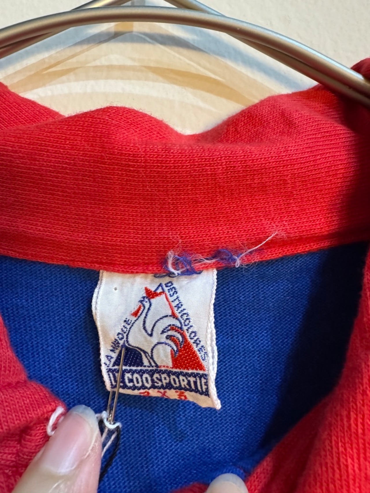LE COQ SPORTIF トリコロールロングスリーブポロシャツ MADE IN FRANCE