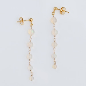 オパール シンプル ピアス イヤリング ピアスチャーム